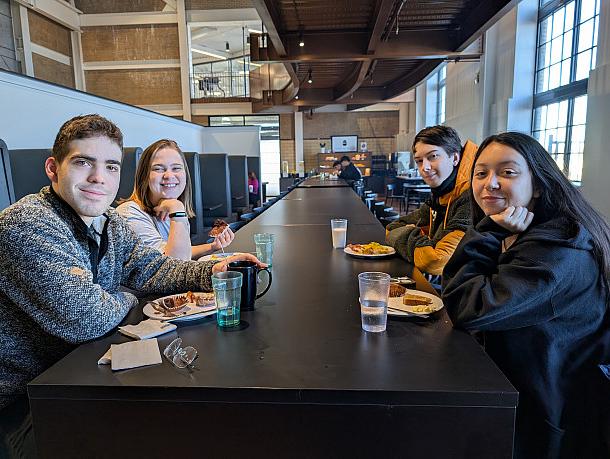 Students returned to Hamiltons after winter break to find new food and an inviting space.